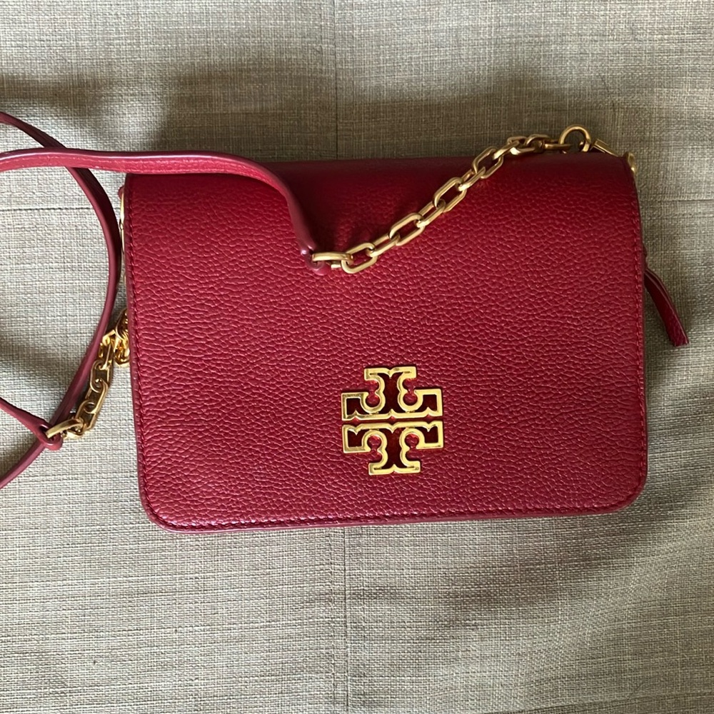 Tory Burch Britten Crossbody Bag with Gold Accents